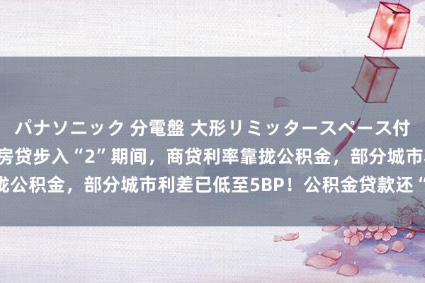 パナソニック 分電盤 大形リミッタースペース付 露出・半埋込両用形 房贷步入“2”期间，商贷利率靠拢公积金，部分城市利差已低至5BP！公积金贷款还“香”吗？