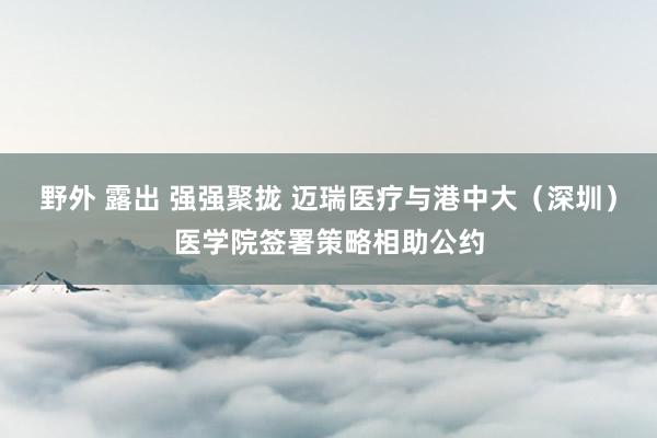 野外 露出 强强聚拢 迈瑞医疗与港中大（深圳）医学院签署策略相助公约